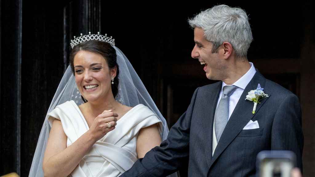 La princesa Alexandra y Nicolas Bagory, el día de su enlace.