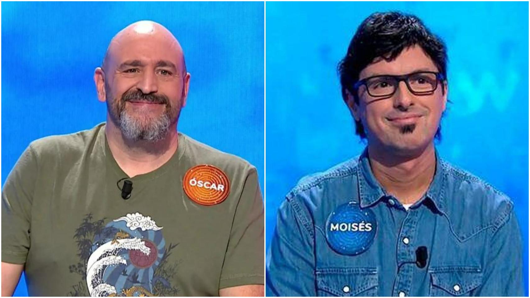 Óscar Díaz y Moisés Laguardia en 'Pasapalabra'.