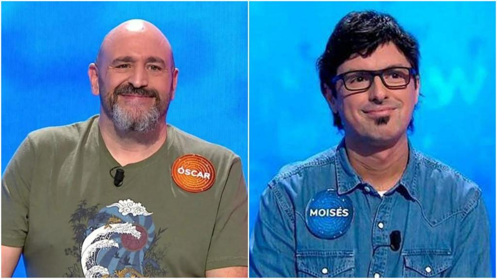 Óscar Díaz y Moisés Laguardia en 'Pasapalabra'.