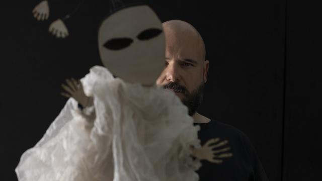 Niño de Elche durante un ensayo de 'Poeta en Nueva York'. Foto: Vanessa Rábade