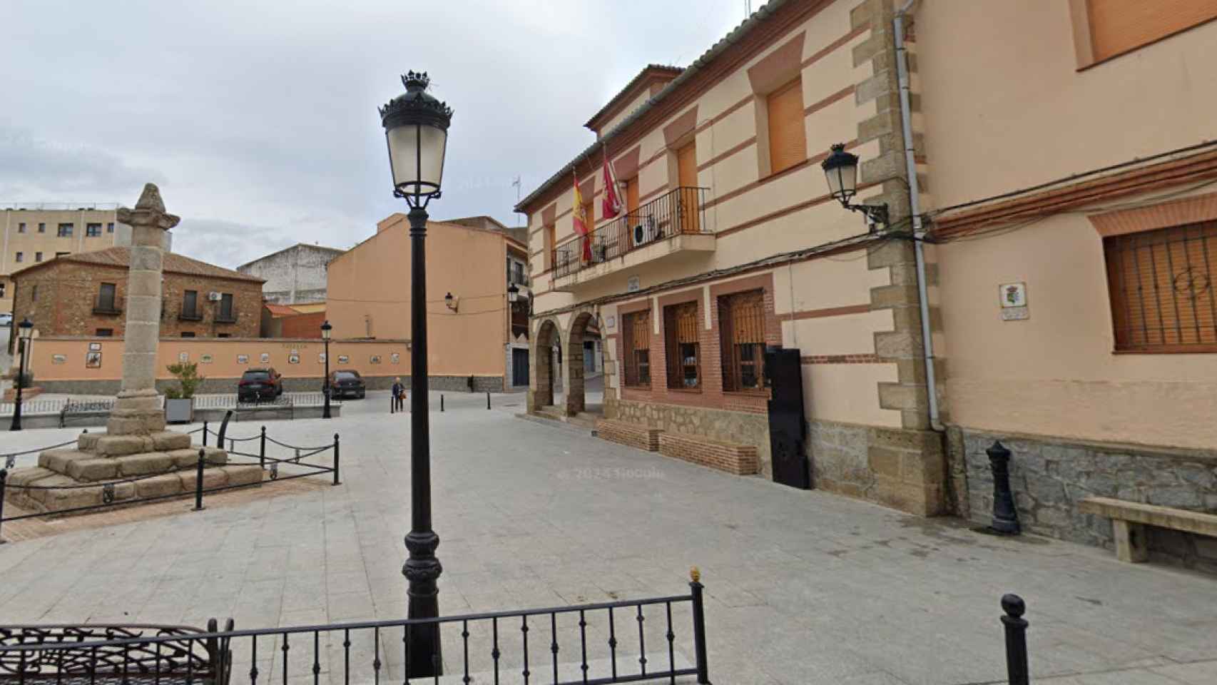 La plaza de España de Torrico (Toledo). Imagen de Google Maps.