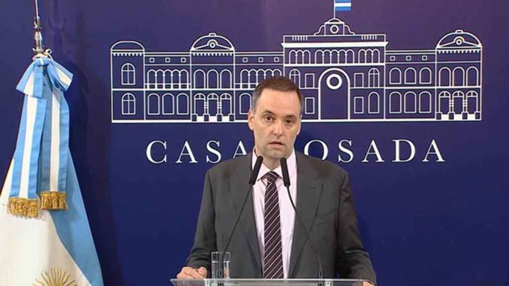 Manuel Adorni, vocero del Gobierno de Argentina.