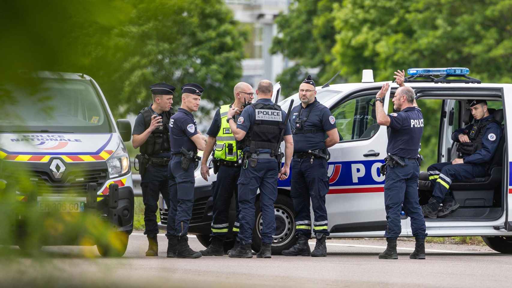 Una foto de archivo de un operativo de la Policía francesa.