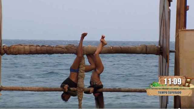 Sofía Suescun y Kiko Jiménez en la Noria Infernal de 'Supervivientes'.