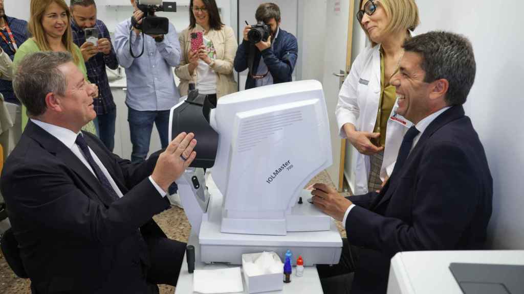 Mazón y Page en su encuentro de este miércoles. EE