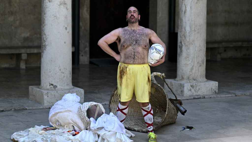 Alberto Velasco durante uno de sus espectáculos