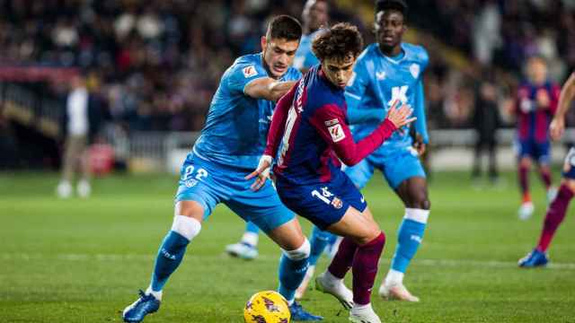 Joao Félix, durante el FC Barcelona - Almería