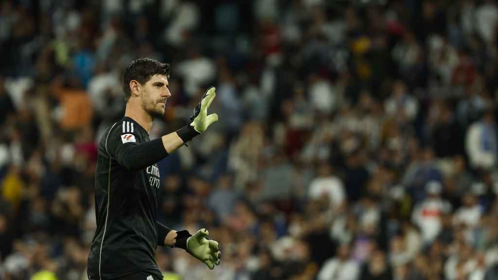 Thibaut Courtois, durante el partido contra el Alavés