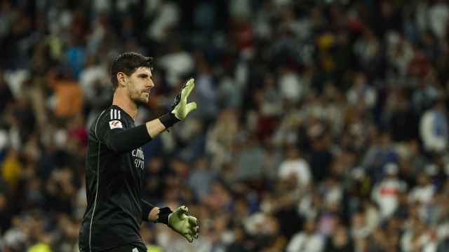 Thibaut Courtois, durante el partido contra el Alavés