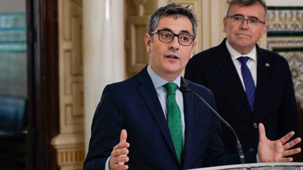 El ministro de la Presidencia, Félix Bolaños, en un acto en Granada.