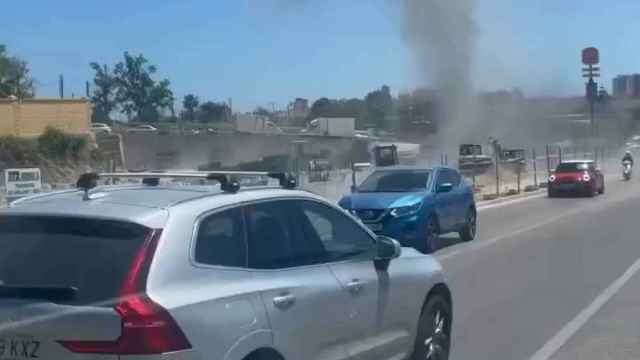 La tolvanera que ha habido en Mijas.