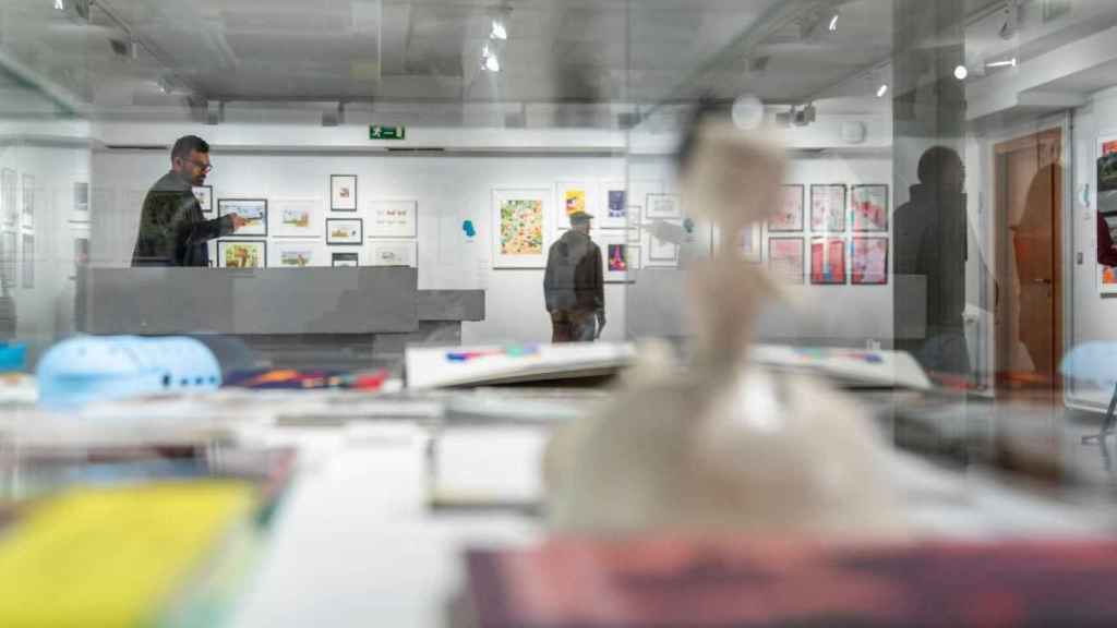 Una sala de exposiciones en un museo de Valladolid