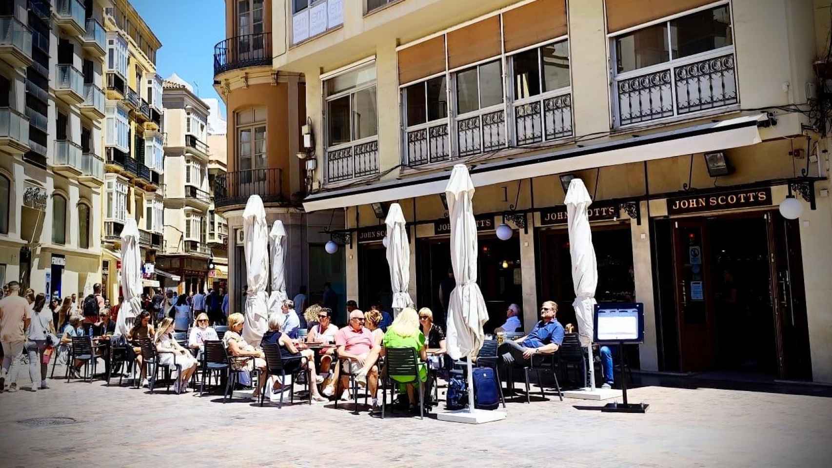 Una imagen del local de la plaza de la Constitución de esta mañana.