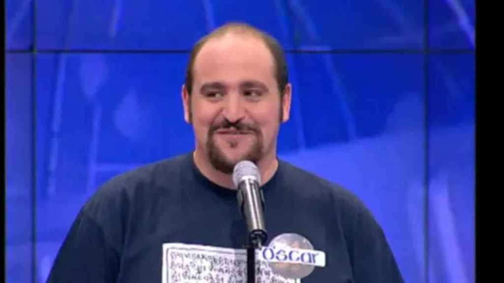 Óscar, en 'Pasapalabra' en el año 2000.