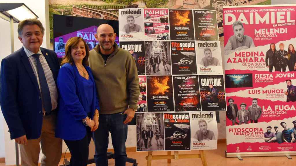 Presentación de los conciertos de la Feria y Fiestas de Daimiel (Ciudad Real).