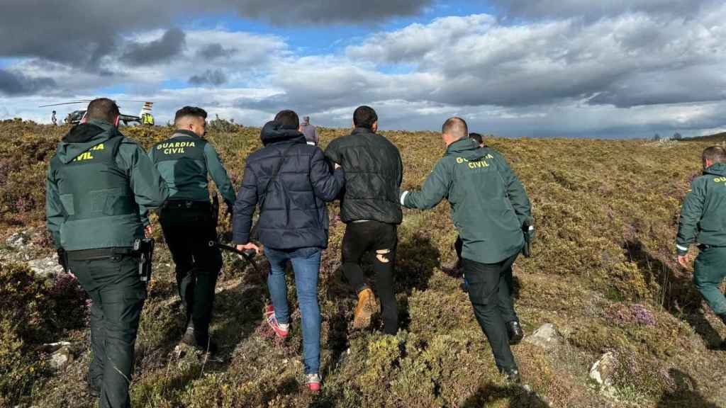 Momento de la captura del preso por parte de la Guardia Civil