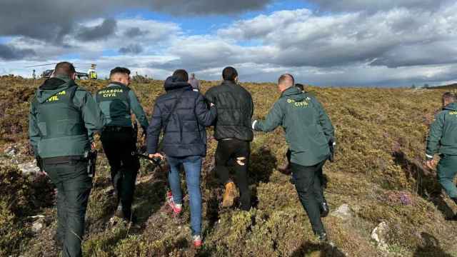 Momento de la captura del preso por parte de la Guardia Civil