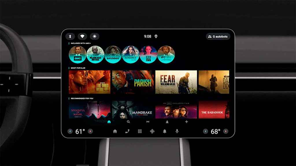 Una interfaz adaptada a la pantalla de Android AUto
