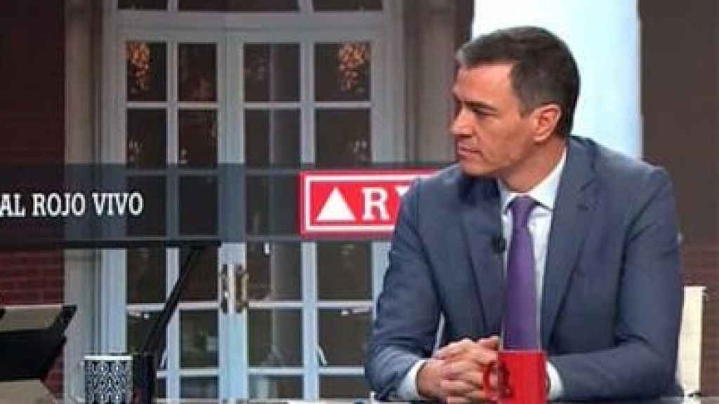 El presidente Pedro Sánchez, este viernes ante el periodista Antonio García Ferreras en La Sexta.