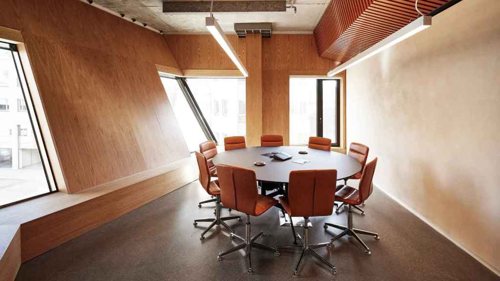Uno de los interiores de las oficinas del Vertikal Nydalen