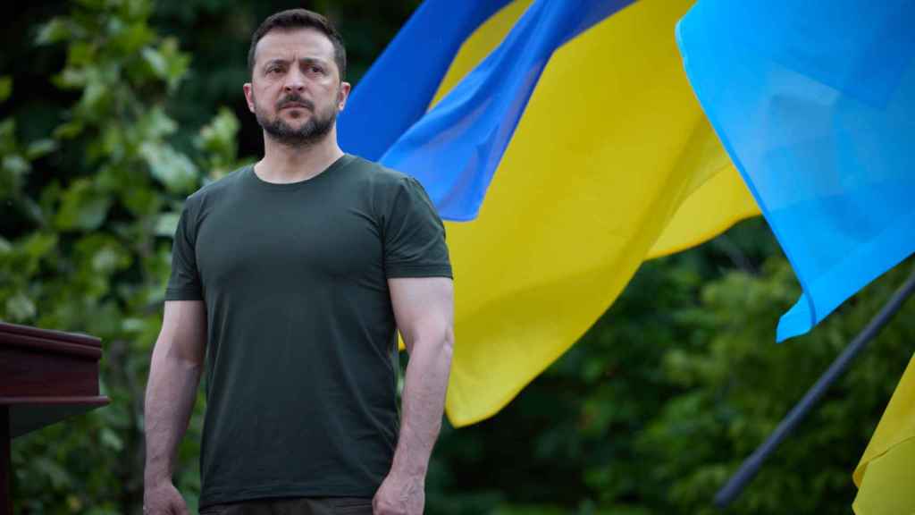 Zelenski en el acto en conmemoración a los 80 años desde la deportación de los tártaros de Crimea.
