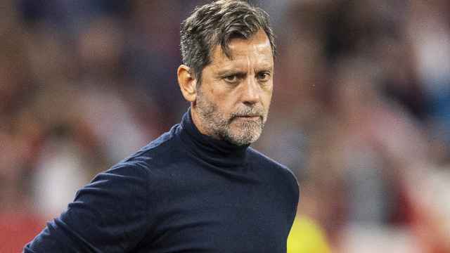 El entrenador del Sevilla, Quique Sánchez Flores.