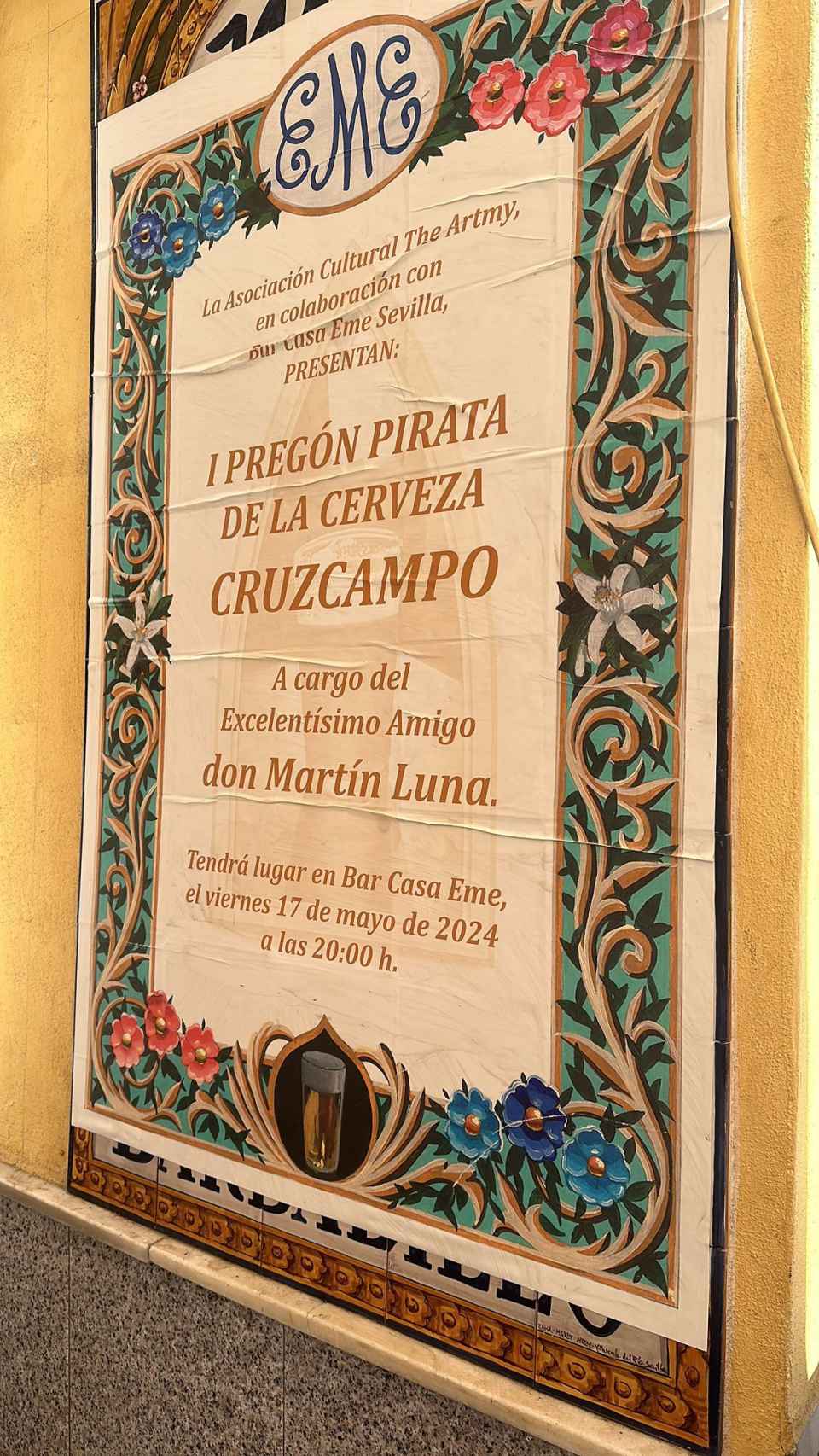 Cartel del acto.