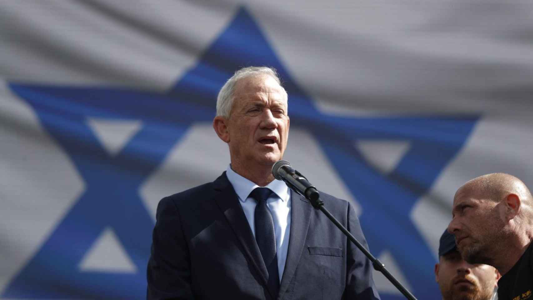 El ministro del Gabinete de Guerra Benny Gantz.