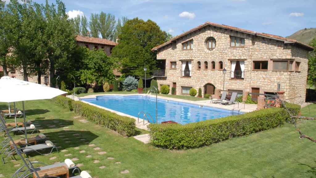 El jardín de Molino de Alcuenza.