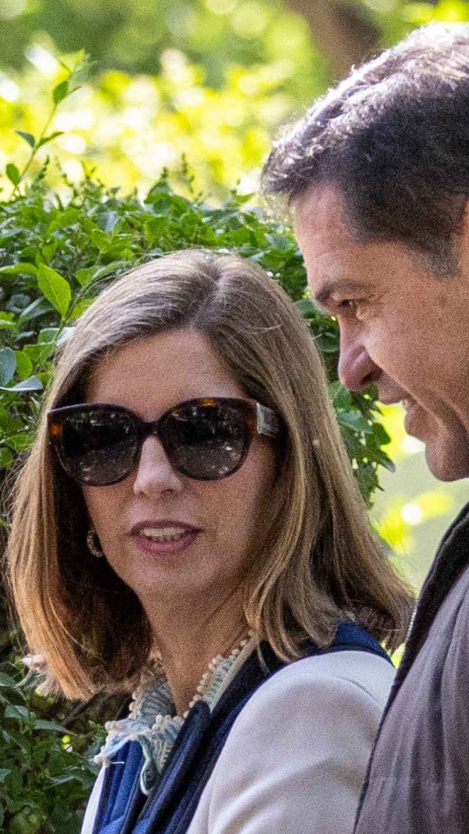 Margarita Vargas y Luis Alfonso de Borbón en la hípica.