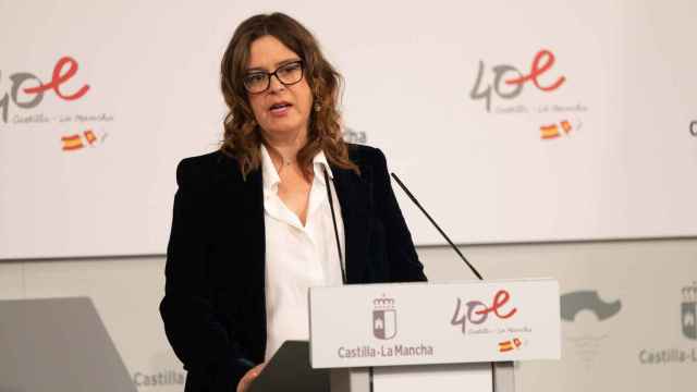 Imagen de archivo de Esther Padilla, portavoz del Gobierno de Castilla-La Mancha. / Foto: Javier Longobardo.