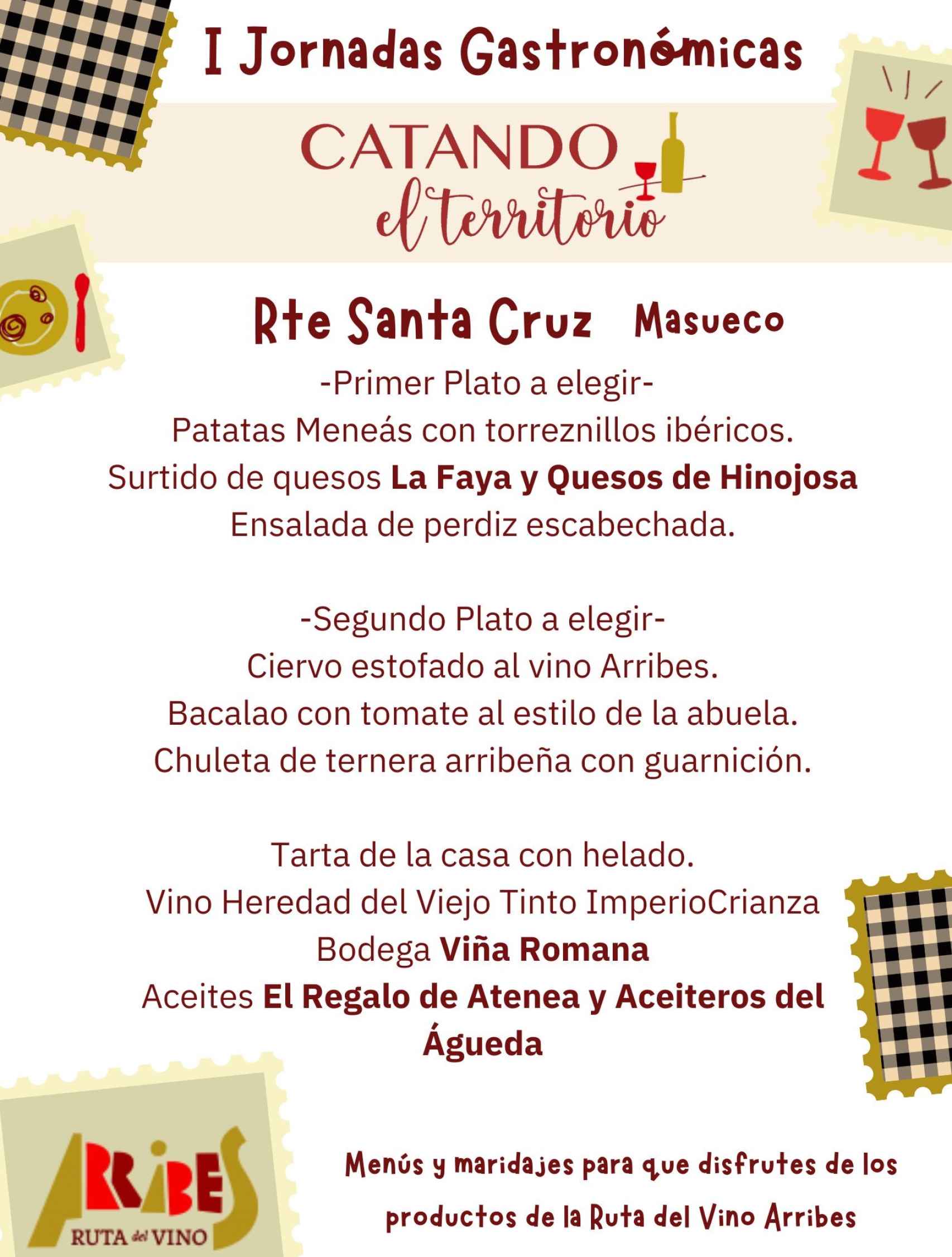 Menu Santa Cruz Masueco