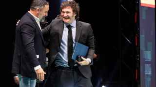 Javier Milei, en una acto celebrado en Madrid.