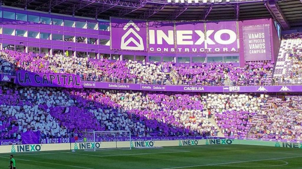 La publicidad de Inexo en el estadio José Zorrilla
