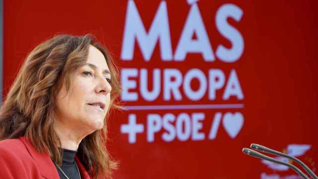La portavoz del Comité de Campaña del PSOE de Castilla y León y secretaria general del Grupo Parlamentario Socialista en las Cortes, Rosa Rubio, presenta el contenido de la campaña electoral para los comicios europeos del 9 de junio.