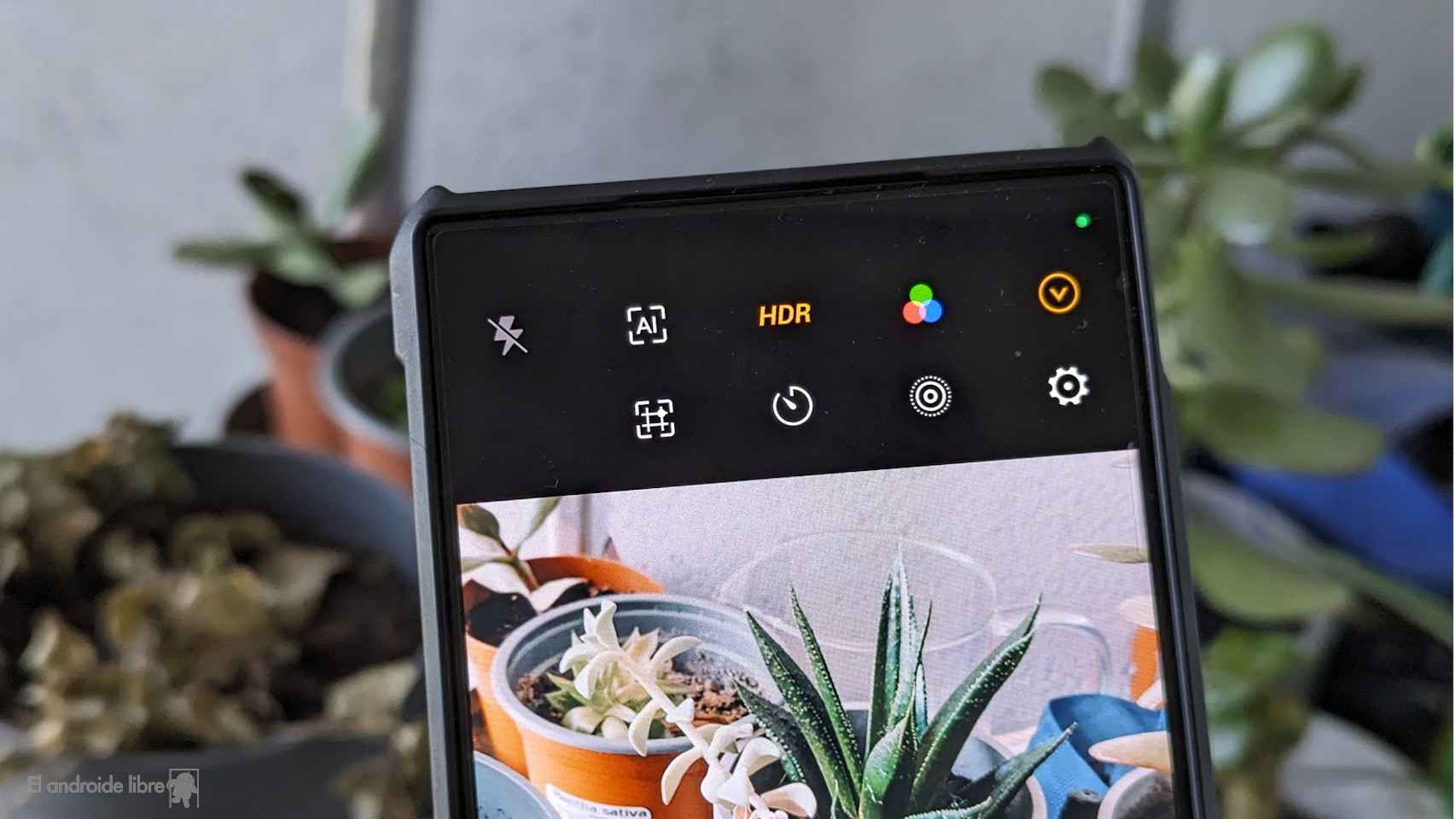 Ajustes en la app de cámara