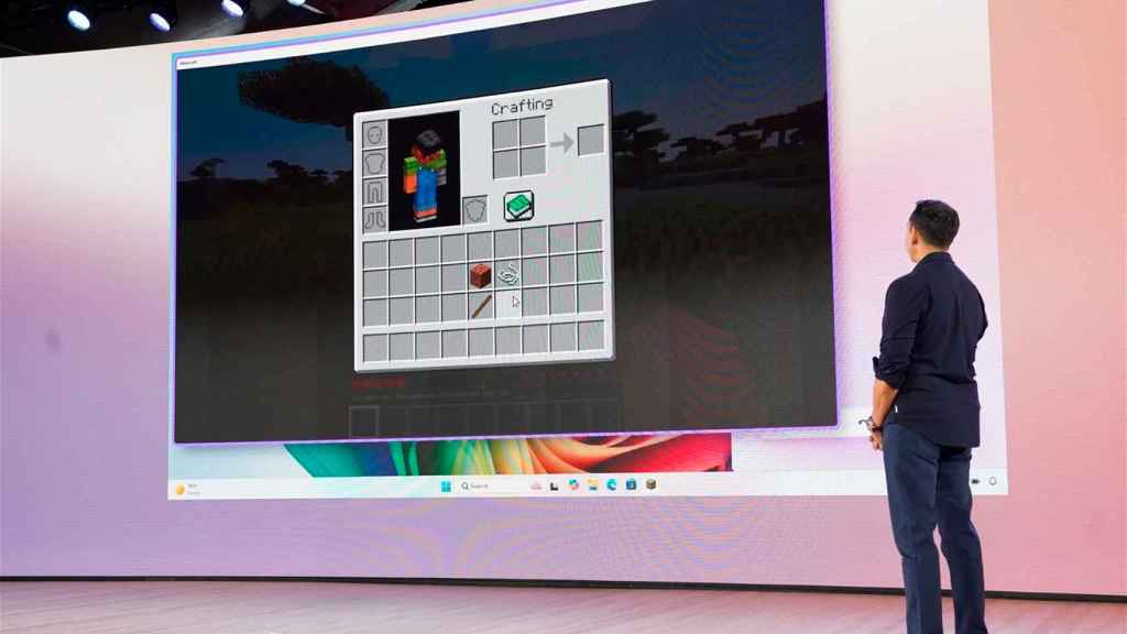 El nuevo Copilot ayudando al jugador en Minecraft