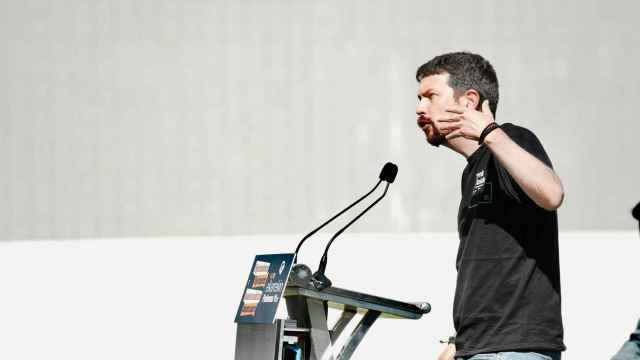 El exvicepresidente del Gobierno, en un acto de Podemos en Bilbao el pasado mes de abril.