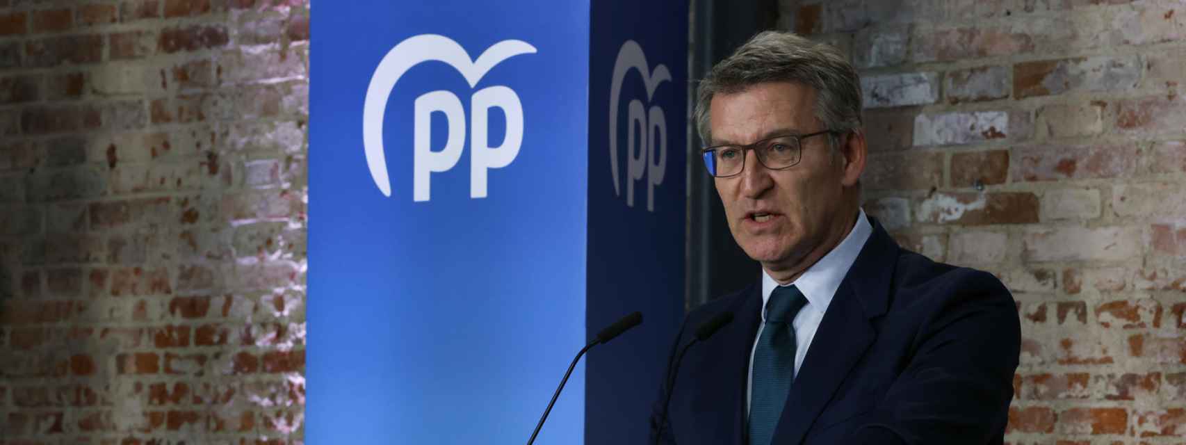 El líder del PP, Alberto Núñez Feijóo,