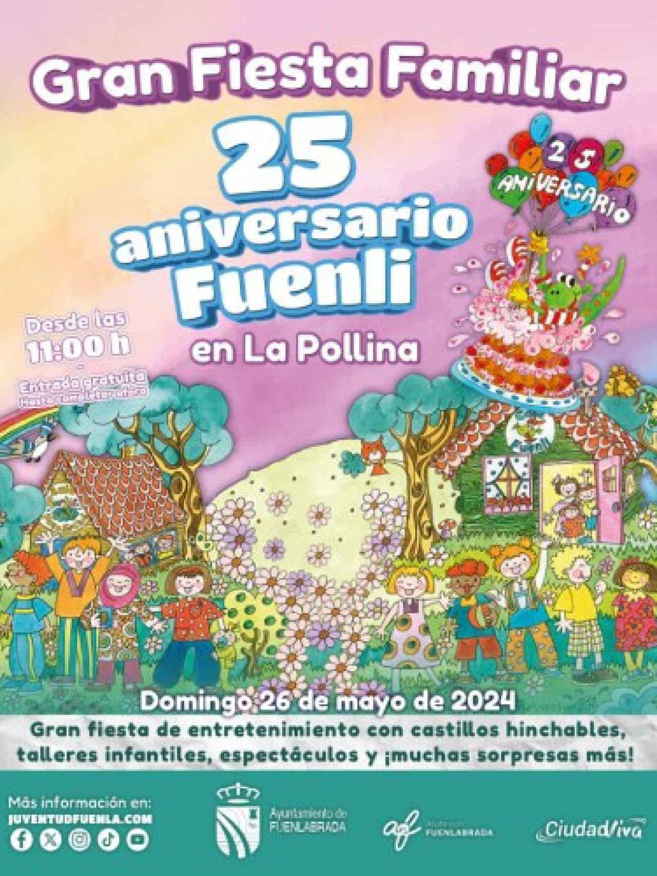 Cartel del 25 aniversario del Club Fuenli.