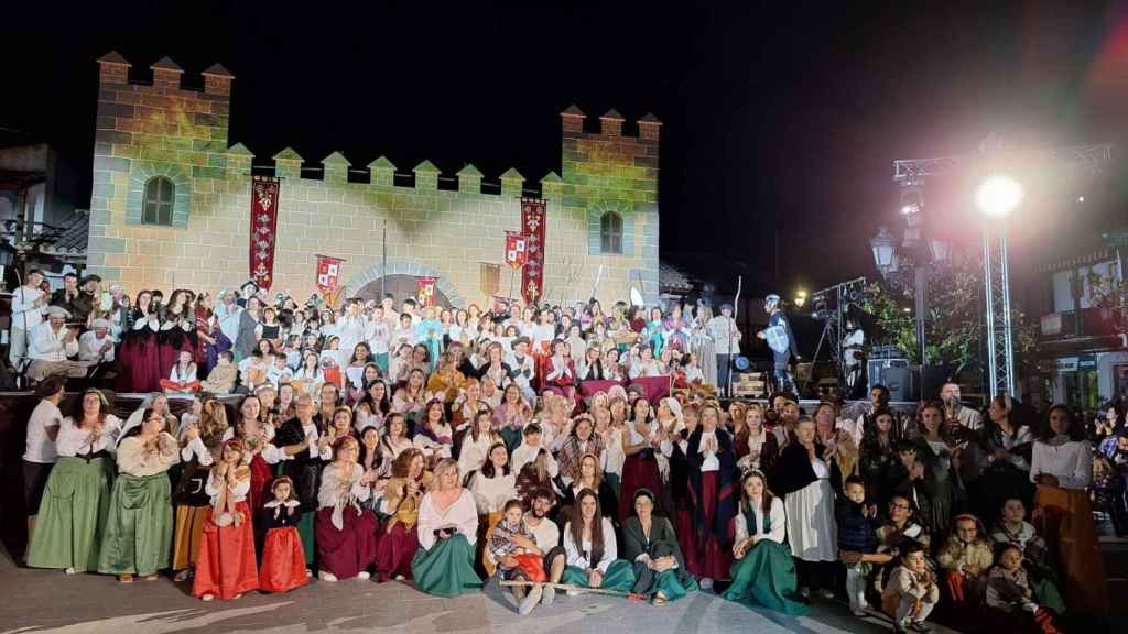 Participantes en la recreación histórica en Villaseca de la Sagra.