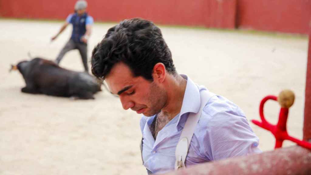 Tomás Rufo en el tentadero de Alcurrucén