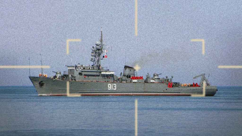 Dragaminas ruso destruido por Ucrania
