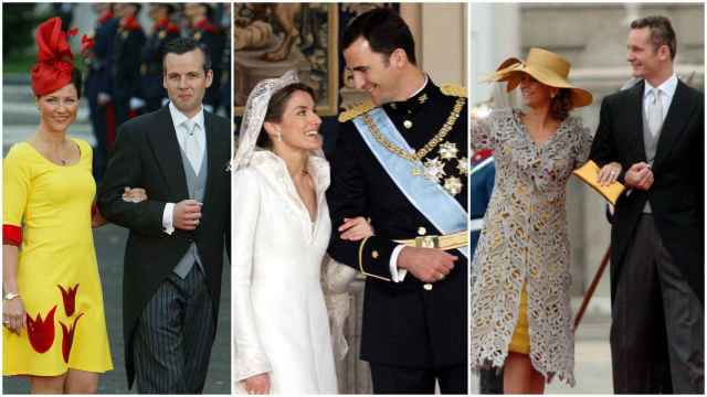 Marta Luisa de Noruega y Ari Behn, los reyes Felipe VI y Letizia y la infanta Cristina e Iñaki Urdangarin en un fotomontaje.