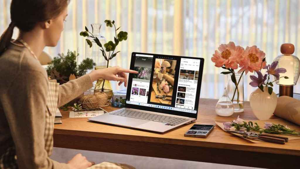 El Samsung Galaxy Book4 Edge se puede conectar a móviles Galaxy