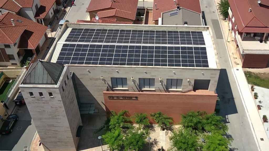 Imagen de archivo de una comunidad energética en la Casa de Cultura de Valtierra (Navarra).