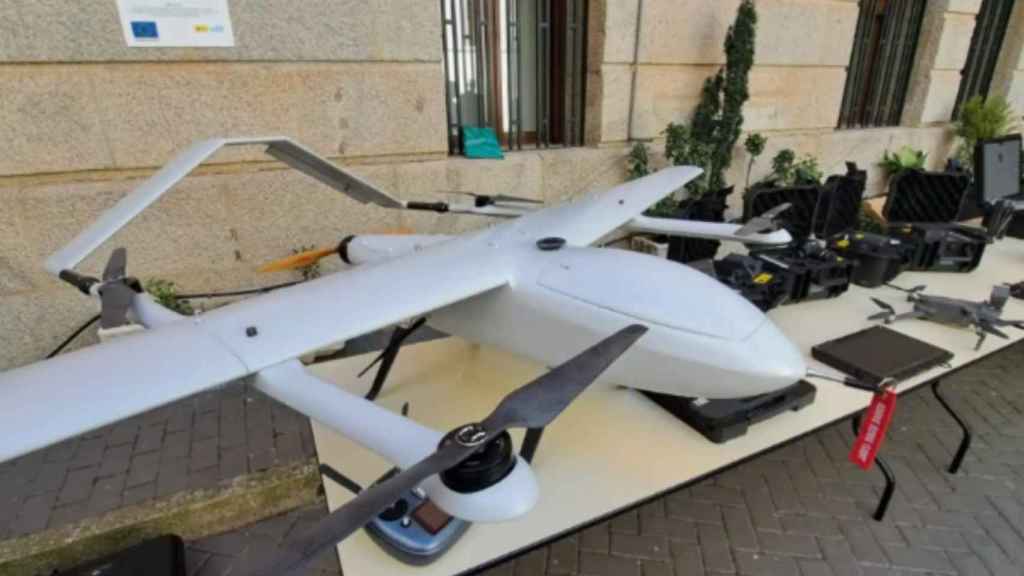Uno de los nuevos drones de la flota de la Guardia Civil en España.