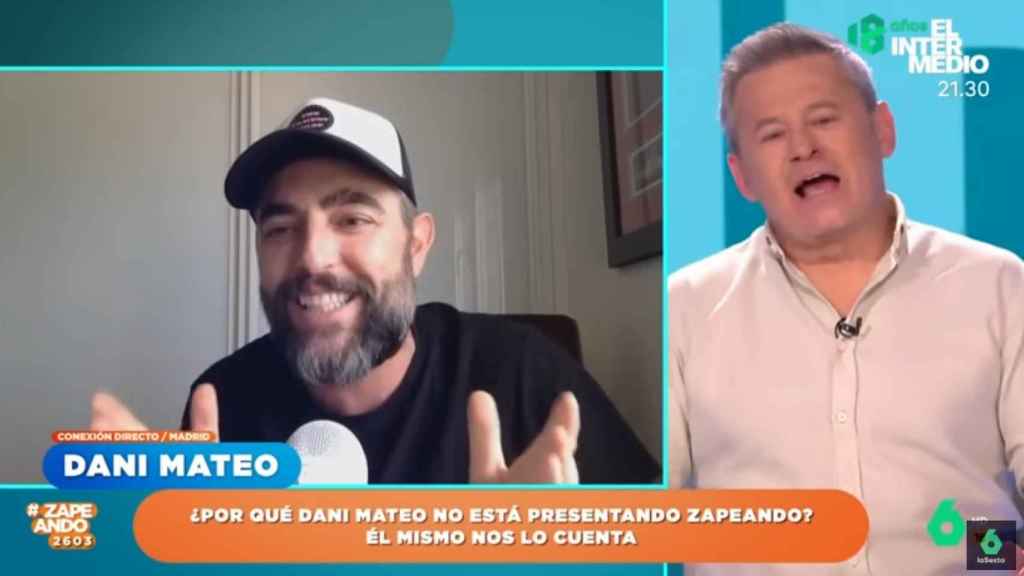 Dani Mateo charla con Miki Nadal en 'Zapeando'.