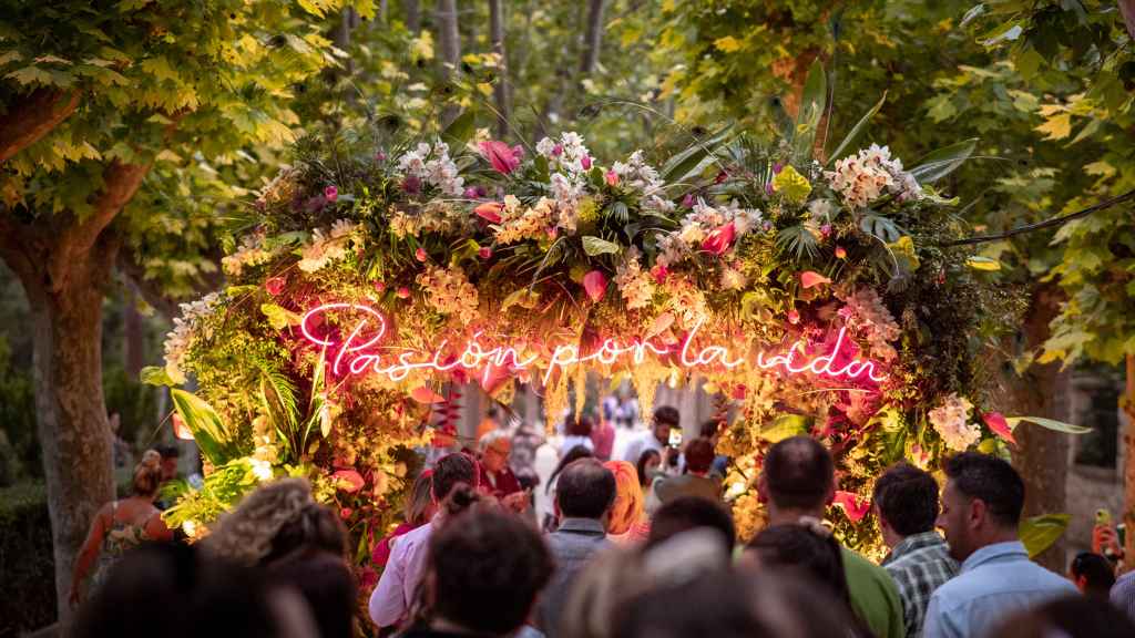 Las flores del festival Zaragoza Florece.