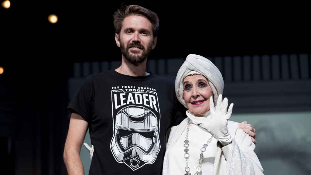 Manuel Martínez Velasco junto a su madre, Concha, en una imagen tomada en 2018.